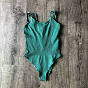 NWOT MRIGNT Ribbed Bodysuit • Green